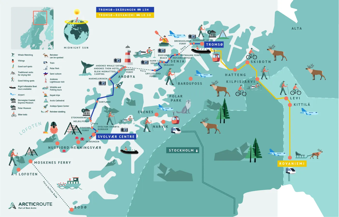 Arctic Route Sommer Icon Map 2026 Best Arctic