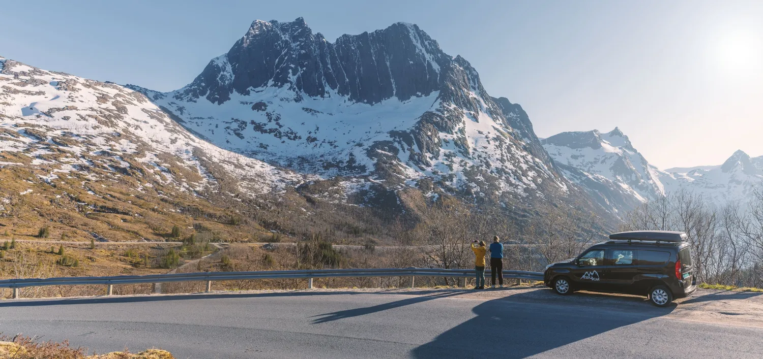 Car and mountains