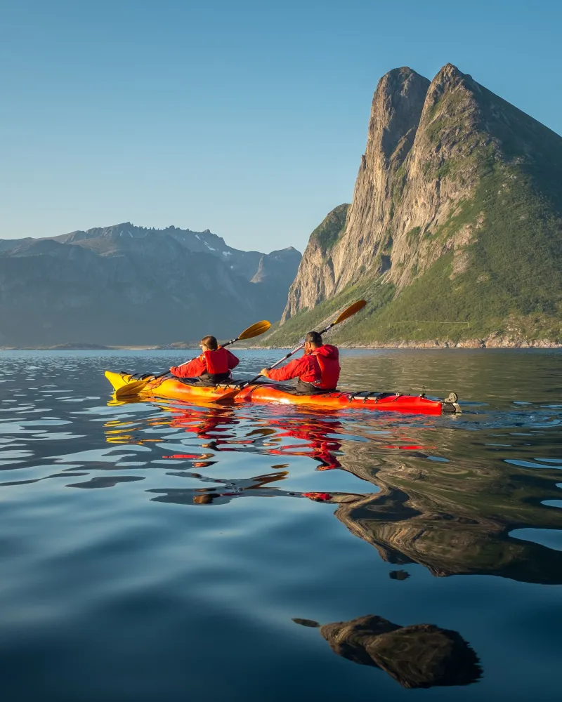 Fjord Kayaking in Ånderdalen National Park