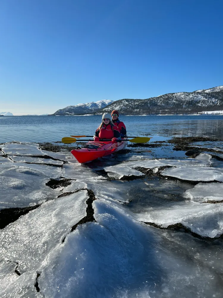 Kayak in ice
