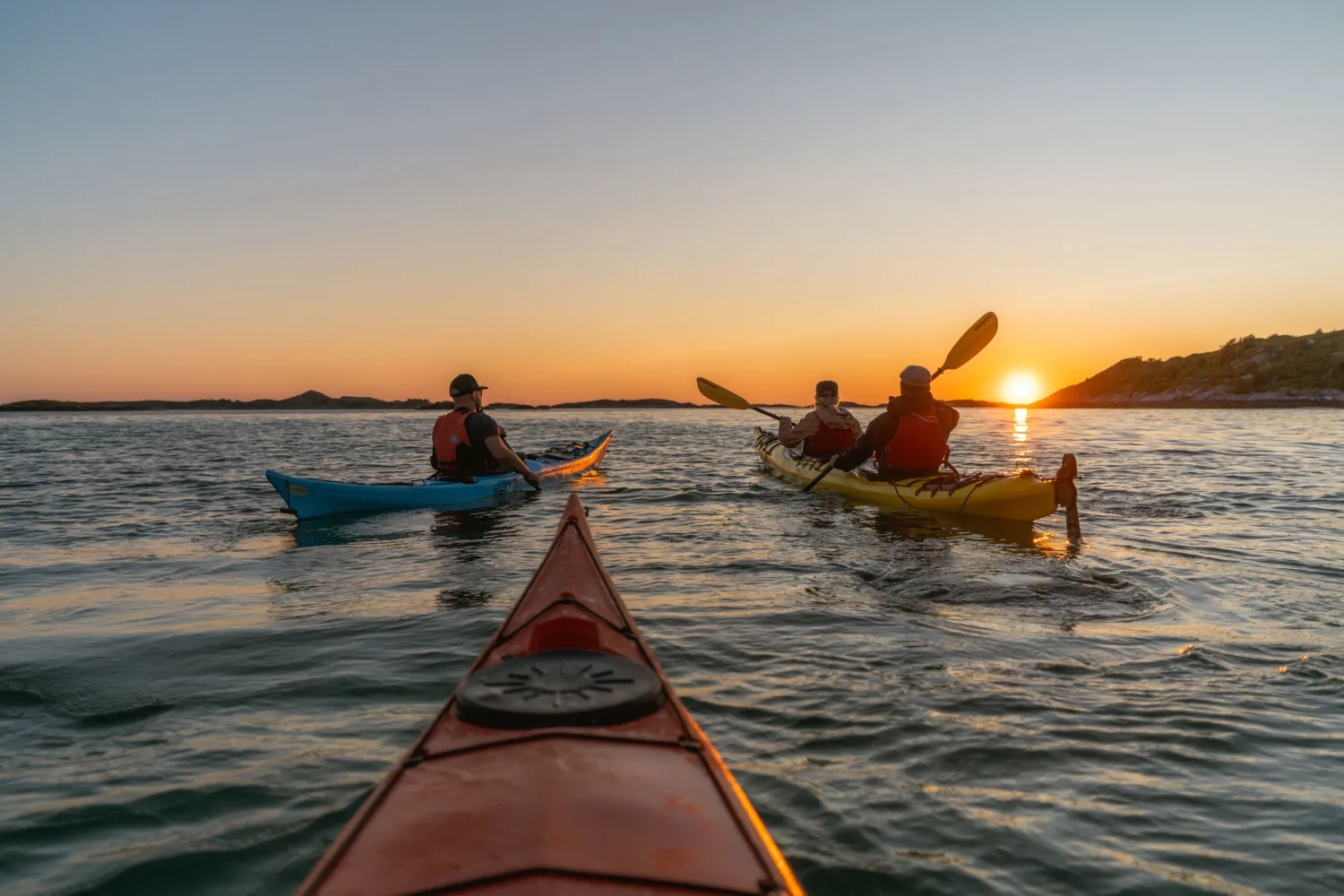 Midnigt Sun Kayak tour with Senja Wild