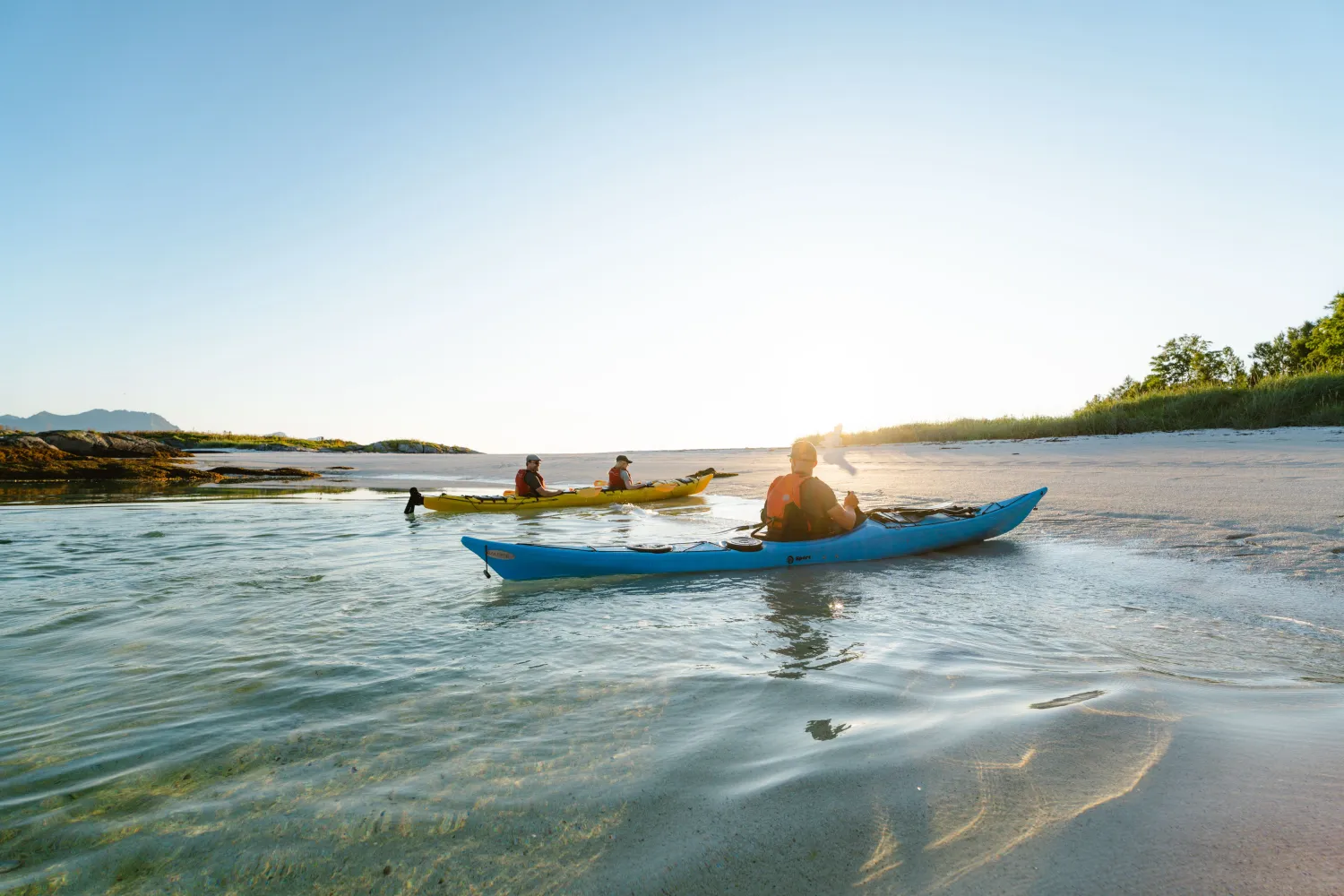 Midnigt Sun Kayak tour with Senja Wild