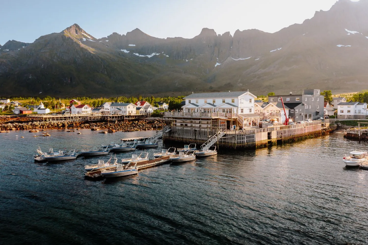 View over Mefjord Brygge