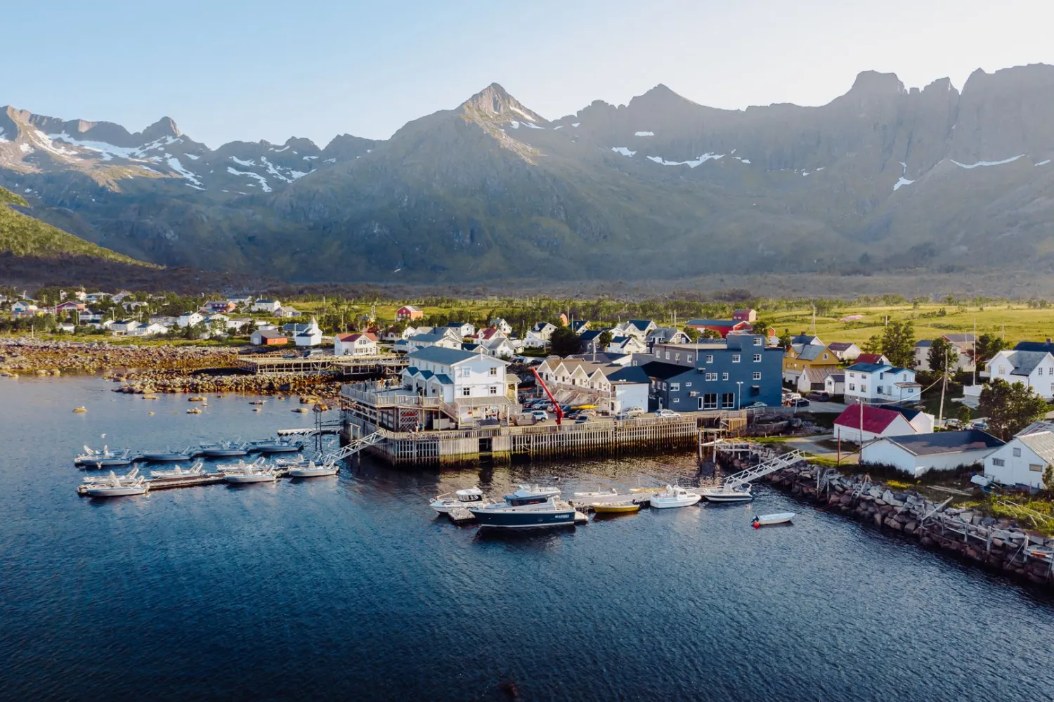 View over Mefjord Brygge