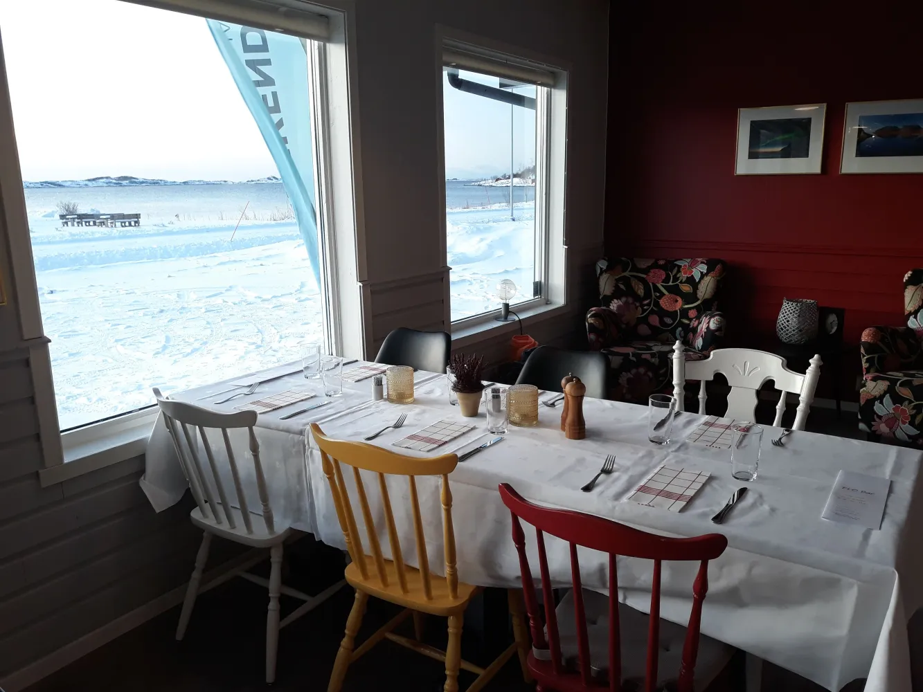 Inne på restauranten