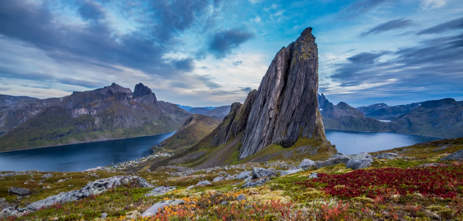 Toppen av fjellet Segla