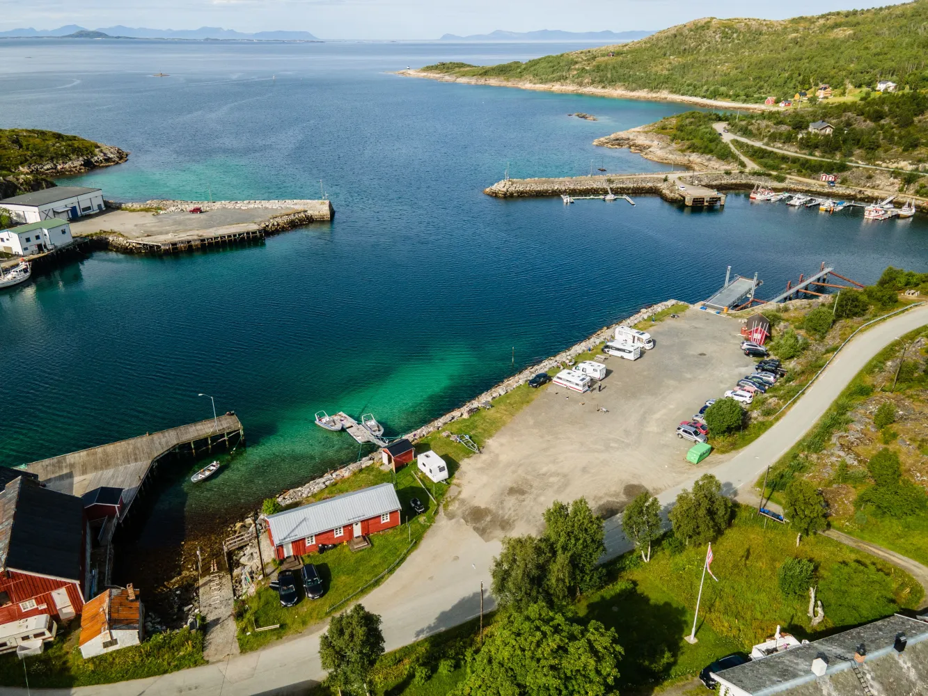 Dronebilde Skrolsvik Kystferie