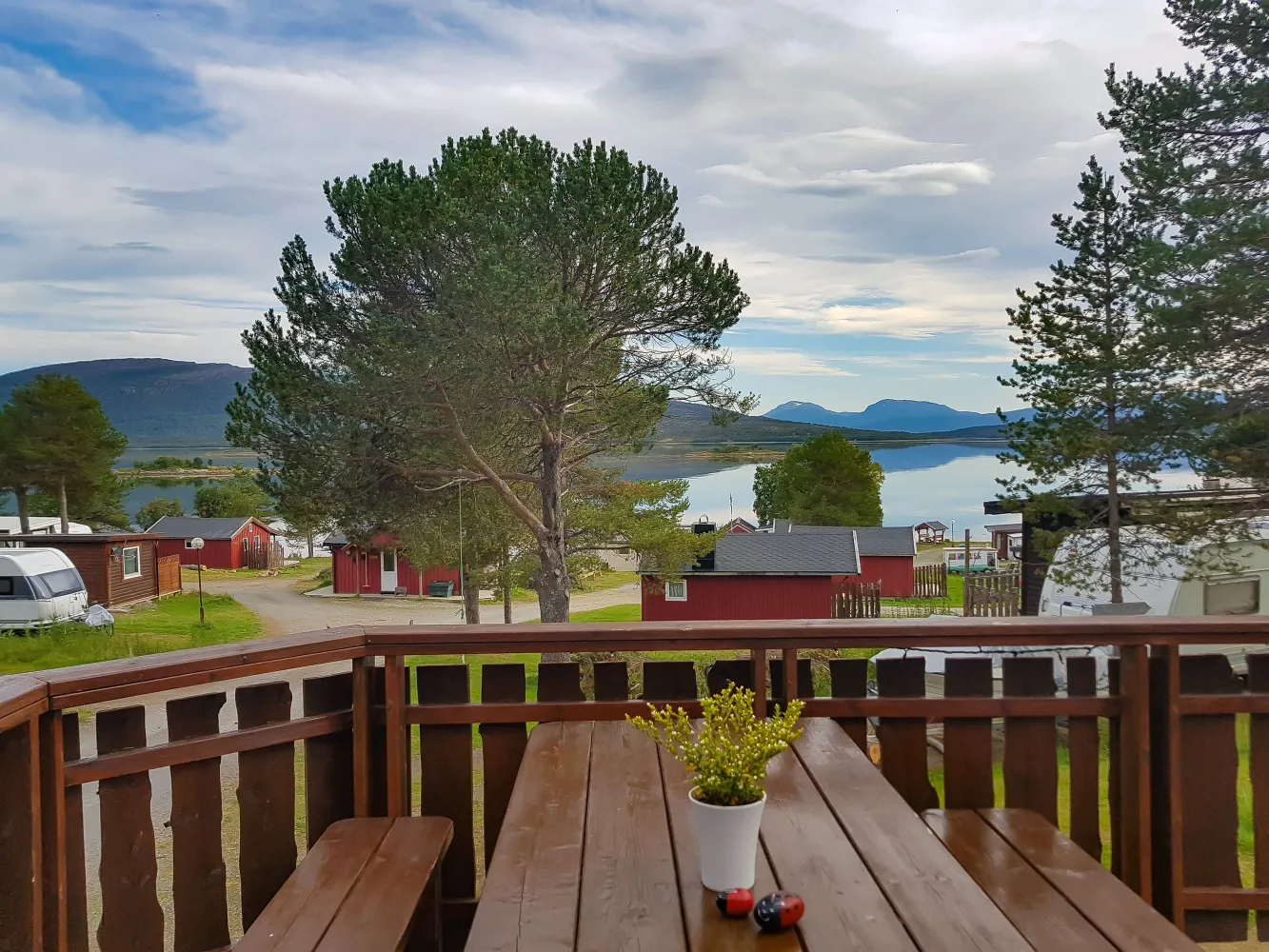 utsikt fra camping