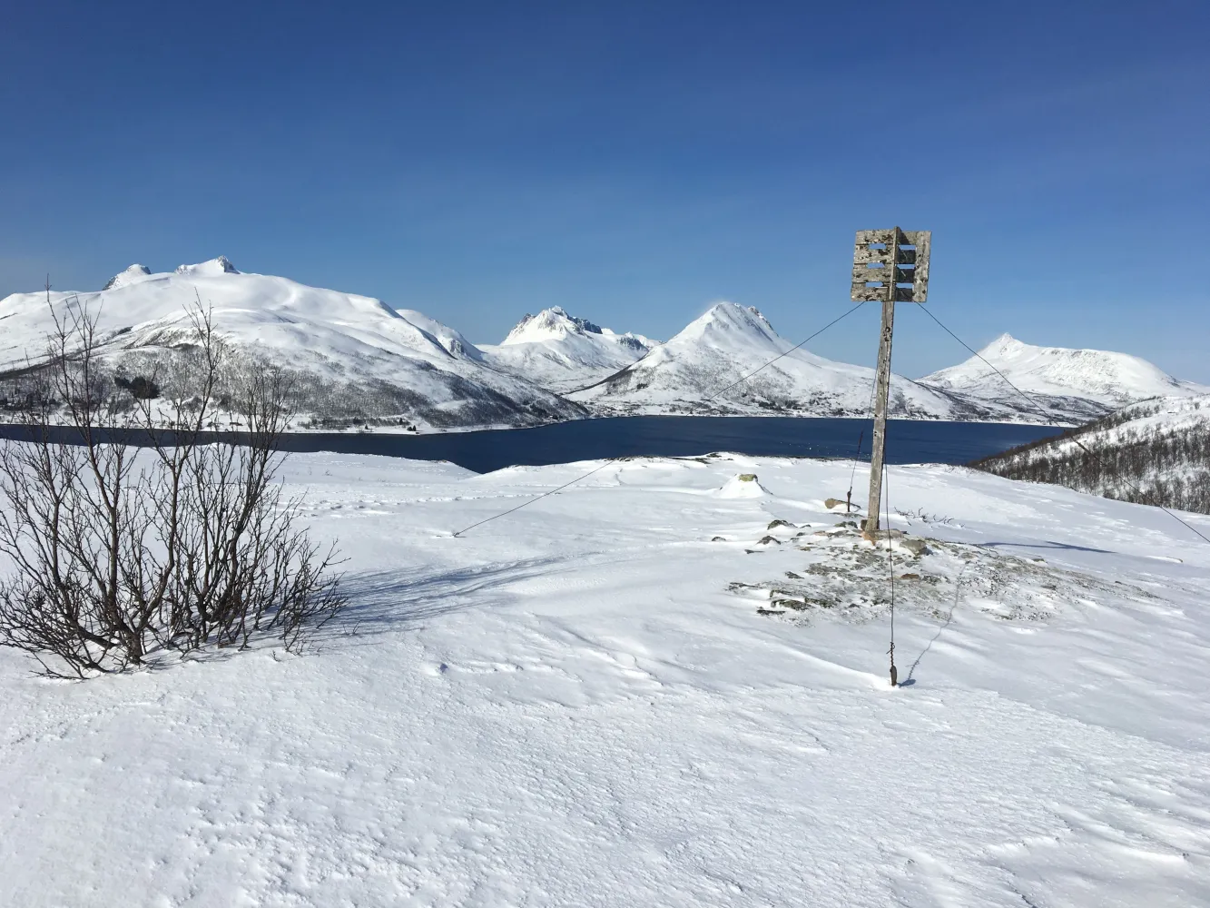 Utsikt og snø