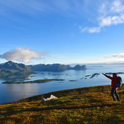 Bergsfjord høst Sommardalen kredHamn i Senja