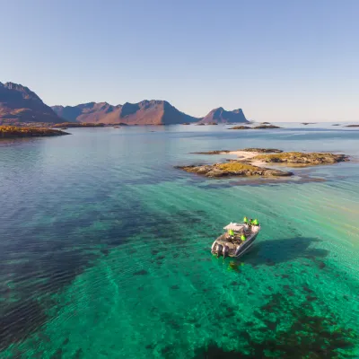 Bergsfjord høst Hamn i Senja